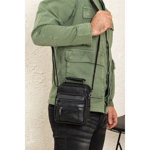 Hakiki Deri Postacı Kasalı El Çantası Küçük