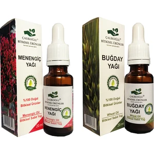 Çalıkoğlu Bitkisel Ürünler Menengiç Yağı Buğday Yağı 2'li Avantaj Paketi 20 ml