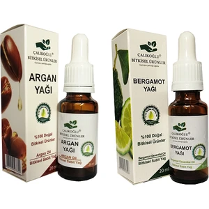 Çalıkoğlu Bitkisel Ürünler  Argan Yağı Bergamot Aroma Verici 2'li Avantaj Paketi 20 ml