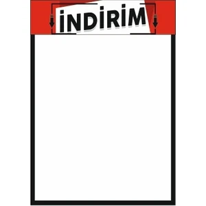 A4 İndirim Etiketi 50'li