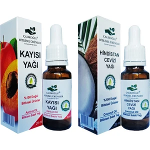 Çalıkoğlu Bitkisel Ürünler Kayısı Yağı + Hindistan Cevizi Yağı 2'li Avantaj Paketi 40 ml
