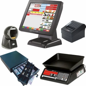 Market Dokunmatik Barkodlu Hızlı Satış Sistemi Set 5