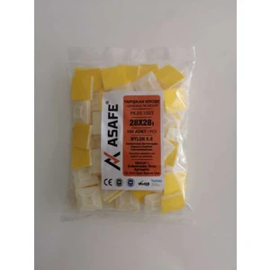 28X28 Yapışkan Kroşe PK031003 (100 Adet)