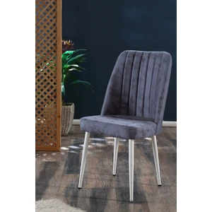 - Vento Sandalye - 9 Renk Kumaş - Metal Beyaz Ayak