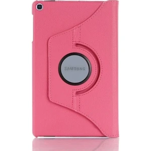 Gogo Samsung P610 P615 P617 S6 Lite 360 Derece Döner Standlı Kılıf + Tablet Tutucu Pembe