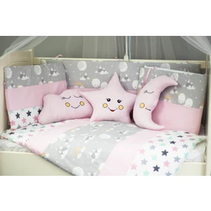 Kista Baby Bebek Uyku Seti Nevresim Takımı 60x120 Mountain Pembe