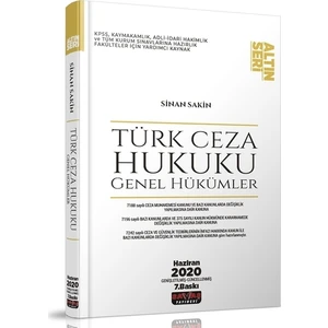 Türk Ceza Hukuku Genel Hükümler Altın Seri - Sinan Sakin