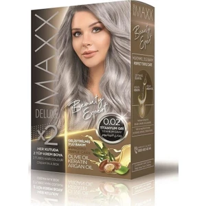 Maxx Deluxe Saç Boyası Titanyum Gri 0.02