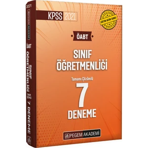 Pegem Akademi Yayıncılık KPSS 2021 ÖABT Sınıf Öğretmenliği Tamamı Çözümlü 7 Deneme