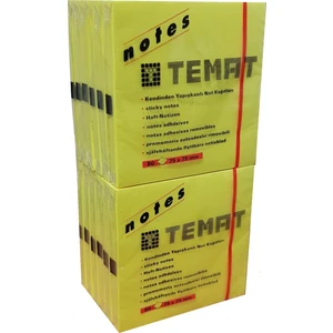 Post-It Kendinden Yapışkanlı Not Kağıdı 80 Sayfa 75 x 75 mm Sarı 12'li