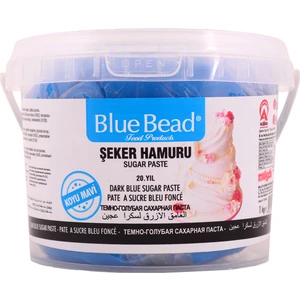 Blue Bead 1 kg Koyu Mavi Şeker Hamuru