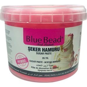 Blue Bead 1 kg Pembe Şeker Hamuru