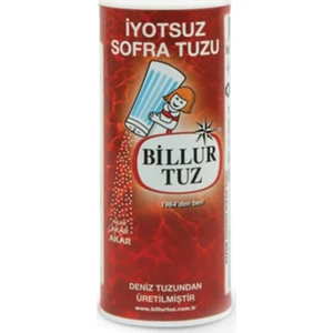 Billur Tuz Rafine İyotsuz Sofra Tuzu 250 gr