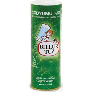 Billur Tuz Rafine Sodyumu % 50 Azaltılmış İyotsuz 500 gr