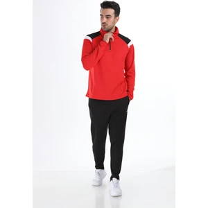 Walk Yarım Fermuarlı Erkek Eşofman Takımı Kırmızı