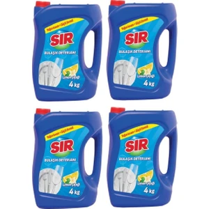 Yoğun Kıvamlı Bulaşık Deterjanı 4 x 4 kg (Limon Çiçeği)