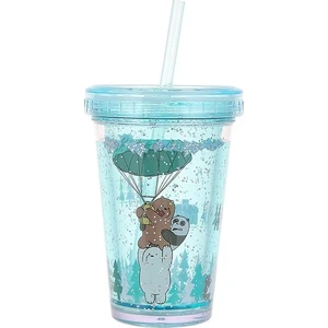 We Bare Bears- Pipetli Plastik Su Şişesi 320 ml.