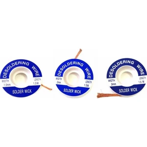 ZD-180 Lehim Temizleme Teli  3lü Set 1.5-2-3mm