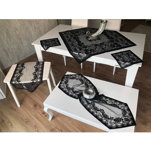 Örme Güllü Desen Salon Takımı 6 Parça