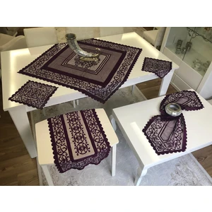 Örme Osmanlı Desen Salon Takımı 6 Parça