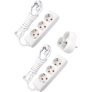 Viko Multi-Let Topraklı Korumalı Uzatma Kablosu 3 Lü 2 Metre + 3'lü 3 Metre + 3'lü Yonca Grup Priz