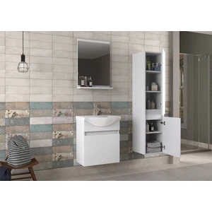 Buca 55cm Beyaz Banyo Dolabı