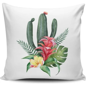 Kırlent Dünyası  Kaktüs Desenli Dijital Baskılı Kırlent Kılıfı