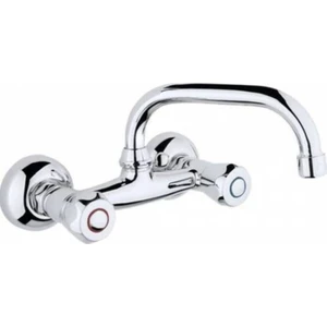 Duvardan Klasik Çevirmeli Evye Batarya Musluk