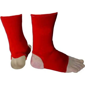 Kick Boks, Muay Thai Çorabı Ayak Bilekliği Standart Beden Kırmızı