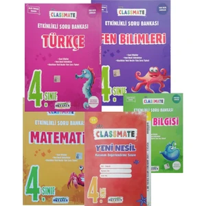 Okyanus Yayınları 4. Sınıf Classmate Matematik - Türkçe - Fen Bilgisi - Sosyal Bilgiler Soru Bankası + Sosyal Bilgiler Soru Bankası ve Deneme