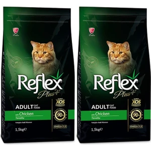 Plus Tavuklu Yetişkin Kedi Maması 1,5 kg (2 Adet)