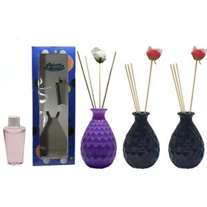 Paradise Oda Kokusu Bambu Çubuklu Sandal Ağacı Kokulu 40 ml x 3'lü + 3 Vazo
