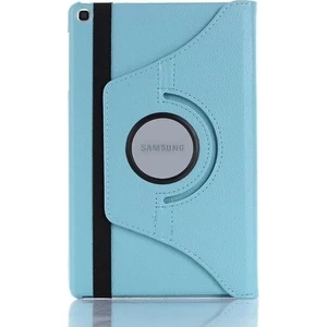 Tekno Grup Samsung Galaxy Tab A 8'' (T290) Kılıf Dönebilen Standlı Kapaklı Kılıf + Cam Ekran Koruyucu Mavi
