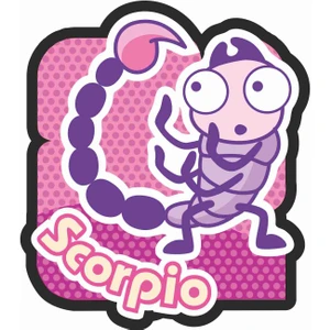 Sticker Atölyesi Scorpio Akrep Burç Sudiac Sticker - 30008