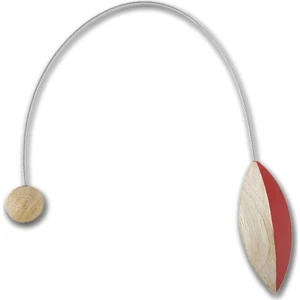 Alesta Home Elips Ahşap Mıknatıslı Perde Tutucu Magnet 6X48CM