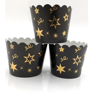 LORA DAVET Cupcake Kabı (12 ADET) SIYAH 17205