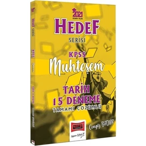 Yargı Yayınevi 2021 KPSS Muhteşem Tarih Tamamı Çözümlü 15 Deneme Hedef Serisi - Cengiz Badur