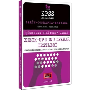 Yargı Yayınevi 2021 KPSS Tarih Coğrafya Anayasa Check Up Konu Tekrar Testleri