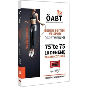 Yargı Yayınevi 2021 ÖABT Beden Eğitimi ve Spor Öğretmenliği 75te 75 Tamamı Çözümlü 10 Deneme Sınavı