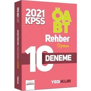 Yediiklim Yayınları 2021 ÖABT Rehber Öğretmen Tamamı Çözümlü 10 Deneme