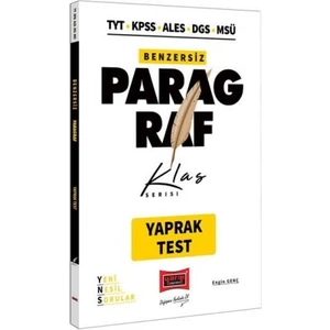 Yargı Yayınevi TYT KPSS ALES DGS MSÜ Benzersiz Paragraf Yaprak Test Klas Serisi