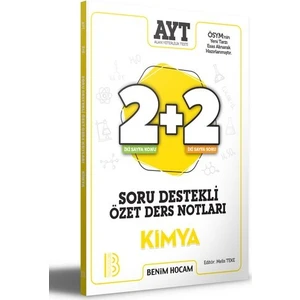 Benim Hocam Yayınları 2021 AYT Kimya 2 + 2 Soru Destekli Özet Ders Notları