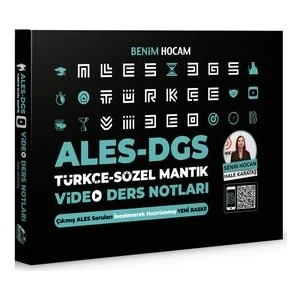 Benim Hocam Yayınları 2021 ALES DGS Türkçe - Sözel Mantık Video Ders Notları