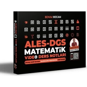 Benim Hocam Yayınları 2021 ALES DGS Matematik Video Ders Notları