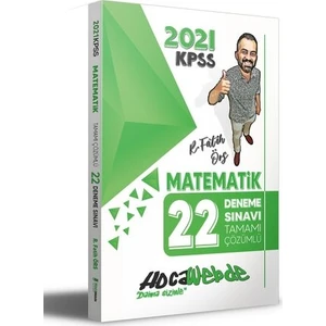 Hocawebde Yayınları KPSS 2021 Matematik Tamamı Çözümlü 22 Deneme