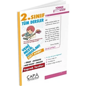 Çap Yayınları 2. Sınıf Tüm Dersler Yaprak Test
