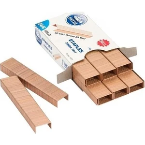 Zımba Teli 24/6 5 Kutu 5000'li Kahverengi Renkli Sarf Malzeme Seti