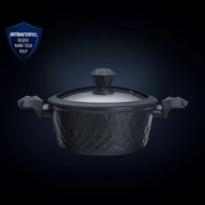 BioDiamond Antibakteriyel Kulp İndüksiyon Tabanlı 20 cm 2,6 Lt Tencere