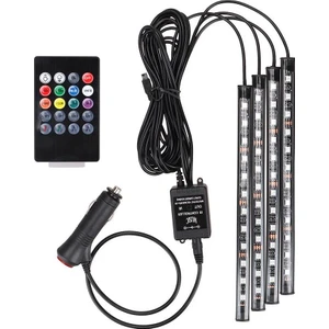 12 Ledli Ayak Altı LED Sese Duyarlı Rgb Kumandalı LED
