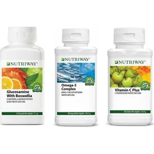 Nutrıway™ - 1 Adet Glucosamine With Boswellia, 1 Adet Omega 3 Complex, 1 Adet Vitamin C Plus